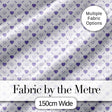 Purple Heart Repeat Pattern Cute Minimal Love Theme Seamless Design Digital Print Fabric by the Metre UK Sewing Quilting Textile