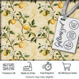 Vintage Lemon Blossom Branches Elegant Floral Citrus Garden Seamless Pattern Digital Print Fabric by the Metre UK Sewing Quilting Textile