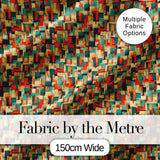 Bold Abstract Geometric Blocks  Color Seamless Pattern Design Digital Print Fabric by the Metre UK Sewing Quilting Textile