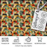 Textured Abstract Mid Century Shapes Artistic Seamless Pattern Design Digital Print Fabric by the Metre UK Sewing Quilting Textile