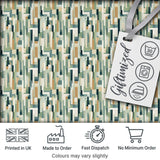 Geometric Abstract Mosaic Color Blocks Artistic Seamless Pattern Design Digital Print Fabric by the Metre UK Sewing Quilting Textile
