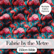 Vivid Pink Flamingo Flock in Deep Teal Water Seamless Pattern Digital Print Fabric by the Metre UK Sewing Quilting Textile