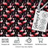 Vintage Style Flamingo Birds with Tropical Plants Seamless Pattern Digital Print Fabric by the Metre UK Sewing Quilting Textile