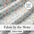 Elegant Pastel Balloon Party Seamless Pattern Neutral Celebration Background Digital Print Fabric by the Metre UK Sewing Quilting Textile