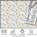 Elegant Pastel Balloon Party Seamless Pattern Neutral Celebration Background Digital Print Fabric by the Metre UK Sewing Quilting Textile