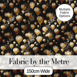 Gold Balloon Glamorous Seamless Pattern Elegant Celebration Background Design Digital Print Fabric by the Metre UK Sewing Quilting Textile