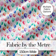 Soft Pastel Watercolor Balloons Floating Seamless Pattern Digital Print Fabric by the Metre UK Sewing Quilting Textile