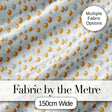 Elegant Gold and White Balloons Confetti Seamless Pattern Digital Print Fabric by the Metre UK Sewing Quilting Textile