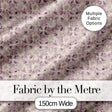 Soft Vintage Floral Lace Pattern in Beige and Lavender Tones Elegant Repeat Digital Print Fabric by the Metre UK Sewing Quilting Textile