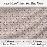 Soft Vintage Floral Lace Pattern in Beige and Lavender Tones Elegant Repeat Digital Print Fabric by the Metre UK Sewing Quilting Textile