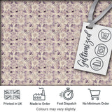 Soft Vintage Floral Lace Pattern in Beige and Lavender Tones Elegant Repeat Digital Print Fabric by the Metre UK Sewing Quilting Textile