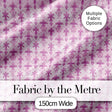 Classic French Fleur de Lis Pattern in Light Lavender on Cream Digital Print Fabric by the Metre UK Sewing Quilting Textile