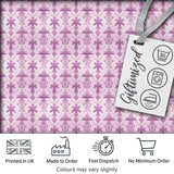 Classic French Fleur de Lis Pattern in Light Lavender on Cream Digital Print Fabric by the Metre UK Sewing Quilting Textile