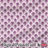 Elegant Plum Floral Damask Repeat Pattern Light Background Seamless Digital Print Fabric by the Metre UK Sewing Quilting Textile