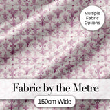Soft Lavender Ornate Fleur De Lis Seamless Pattern Subtle Vintage Digital Print Fabric by the Metre UK Sewing Quilting Textile