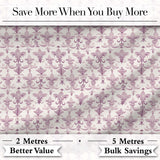 Soft Lavender Ornate Fleur De Lis Seamless Pattern Subtle Vintage Digital Print Fabric by the Metre UK Sewing Quilting Textile