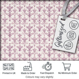 Soft Lavender Ornate Fleur De Lis Seamless Pattern Subtle Vintage Digital Print Fabric by the Metre UK Sewing Quilting Textile