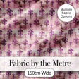 Traditional Plum Fleur De Lis Pattern Symmetrical Vintage Design Digital Print Fabric by the Metre UK Sewing Quilting Textile