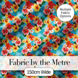 Bright Tropic Hibiscus Bloom Wild Floral Seamless Pattern Digital Print Fabric by the Metre UK Sewing Quilting Textile