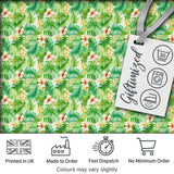 Fresh Green Tropical Leaves Floral Seamless Pattern Digital Print Fabric by the Metre UK Sewing Quilting Textile