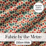 Floral Burst Ditsy Flowers Seamless Pattern Art Digital Print Fabric by the Metre UK Sewing Quilting Textile