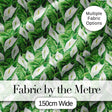 Lush Green Peace Lily Leaves Botanical Seamless Pattern Digital Print Fabric by the Metre UK Sewing Quilting Textile