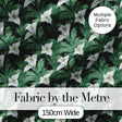 Dark Vintage Lily Leaves Floral Textile Seamless Pattern Digital Print Fabric by the Metre UK Sewing Quilting Textile