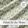 Soft Cream Lily Floral Vintage Seamless Pattern Digital Print Fabric by the Metre UK Sewing Quilting Textile