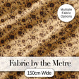 Classic Sepia Daisy Floral Botanical Seamless Pattern Digital Print Fabric by the Metre UK Sewing Quilting Textile