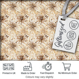 Elegant Beige Floral Watercolor Petal Burst Seamless Pattern Digital Print Fabric by the Metre UK Sewing Quilting Textile
