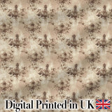 Rustic Distressed Damask Vintage Texture Seamless Pattern Digital Print Fabric by the Metre UK Sewing Quilting Textile