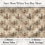 Rustic Distressed Damask Vintage Texture Seamless Pattern Digital Print Fabric by the Metre UK Sewing Quilting Textile