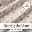 Muted Blush Floral Vintage Garden Seamless Pattern Digital Print Fabric by the Metre UK Sewing Quilting Textile