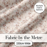 Muted Blush Floral Vintage Garden Seamless Pattern Digital Print Fabric by the Metre UK Sewing Quilting Textile