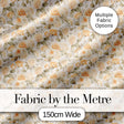 Elegant Cream Rose Botanical Vintage Seamless Pattern Digital Print Fabric by the Metre UK Sewing Quilting Textile