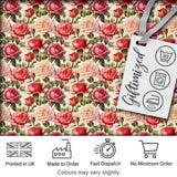 Classic Red Rose Bouquet Floral Seamless Pattern Digital Print Fabric by the Metre UK Sewing Quilting Textile