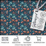 Detailed Marine Life Coral Sea Creatures Seamless Pattern Digital Print Fabric by the Metre UK Sewing Quilting Textile