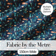 Deep Sea Coral Fish Botanical Ocean Seamless Pattern Digital Print Fabric by the Metre UK Sewing Quilting Textile