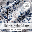 Vintage Nordic Stripe Snowflake Seamless Pattern Digital Print Fabric by the Metre UK Sewing Quilting Textile