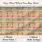 Rustic Aztec Stripe Ethnic Distressed Seamless Pattern Digital Print Fabric by the Metre UK Sewing Quilting Textile