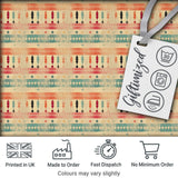 Rustic Aztec Stripe Ethnic Distressed Seamless Pattern Digital Print Fabric by the Metre UK Sewing Quilting Textile