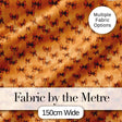 Ornate Vintage Scroll Pattern in Deep Red and Blue Seamless Design Digital Print Fabric by the Metre UK Sewing Quilting Textile