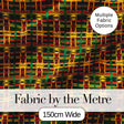 Bold African Inspired Stripe Pattern in Green Yellow and Red Seamless Design Digital Print Fabric by the Metre UK Sewing Quilting Textile