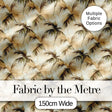 Vintage Beige Palm Leaves Tropical Seamless Pattern Digital Print Fabric by the Metre UK Sewing Quilting Textile