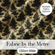 Watercolor Pine Woodland Nature Seamless Pattern Digital Print Fabric by the Metre UK Sewing Quilting Textile