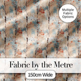 Minimal Birch Tree Autumn Leaves Seamless Pattern Digital Print Fabric by the Metre UK Sewing Quilting Textile