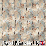 Minimal Birch Tree Autumn Leaves Seamless Pattern Digital Print Fabric by the Metre UK Sewing Quilting Textile