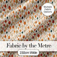 Autumn Leaves Minimal Scandi Style Seamless Pattern Digital Print Fabric by the Metre UK Sewing Quilting Textile