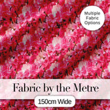 Romantic Pink Blossoms on Warm Pastel Background Seamless Pattern Digital Print Fabric by the Metre UK Sewing Quilting Textile