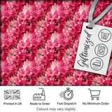 Romantic Pink Blossoms on Warm Pastel Background Seamless Pattern Digital Print Fabric by the Metre UK Sewing Quilting Textile